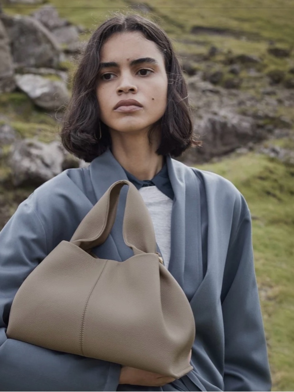 Polène Numero Neuf Edition Textured Taupe